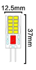 G4-2835MC-20LEDAC/DC 12V G4 SMD LED Light Bulb