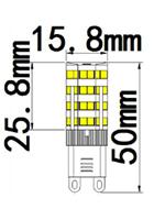 G9-2835CD-51LED/PAC110/220V G9 SMD LED Corn Bulb