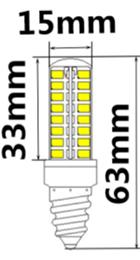 E12-2835BD-64LEDAC110V/220V E12 SMD Corn LED Bulb