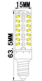 E12-3014B-81LED AC/DC 12V E12 SMD Corn LED Bulb