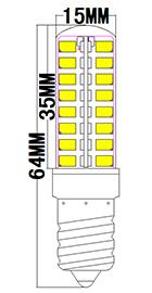 E14-2835BD-64LED AC110V/220V E14 SMD Corn LED Bulb